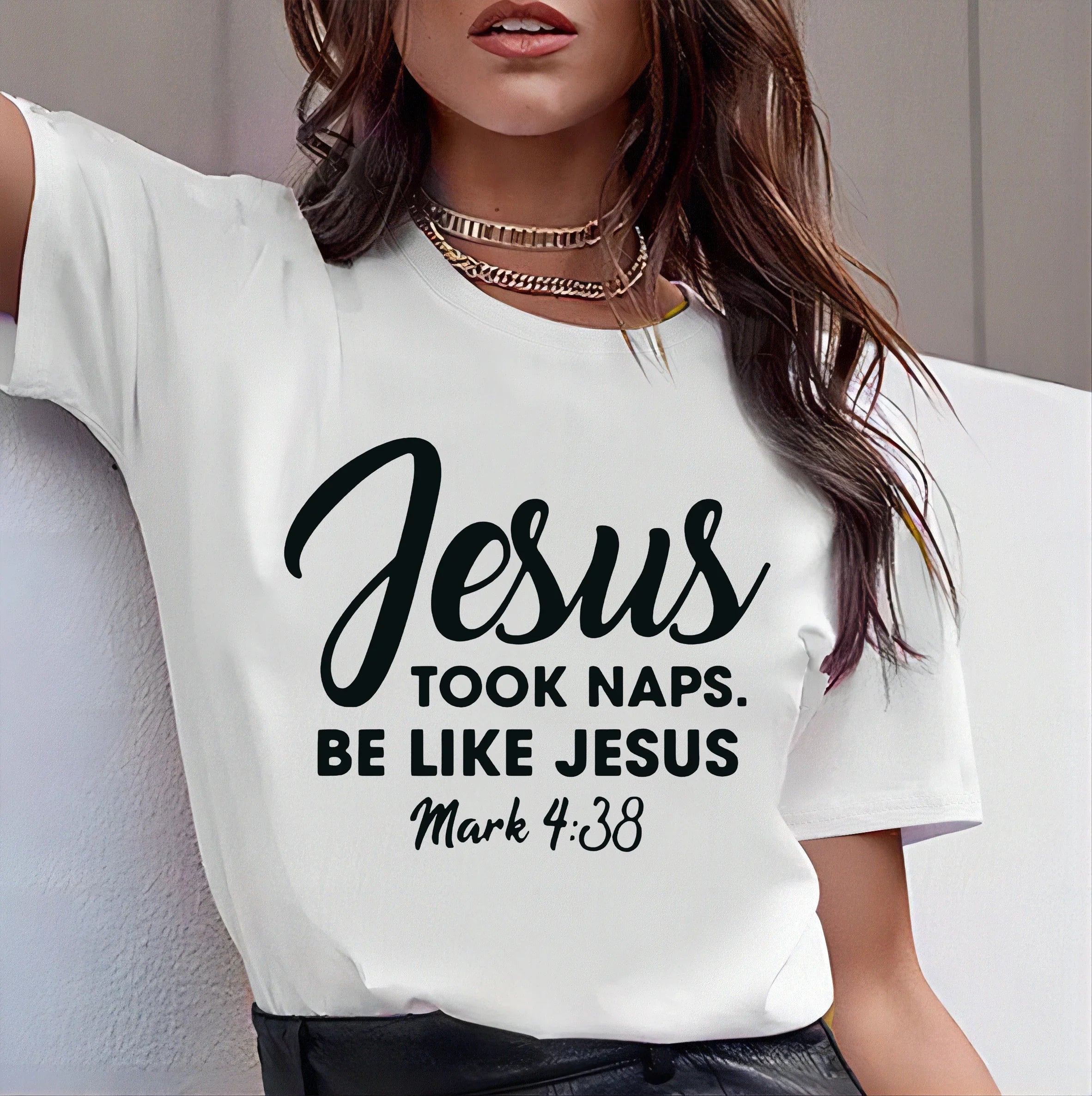 Jesus Took Naps - Funny Christian T-Shirt