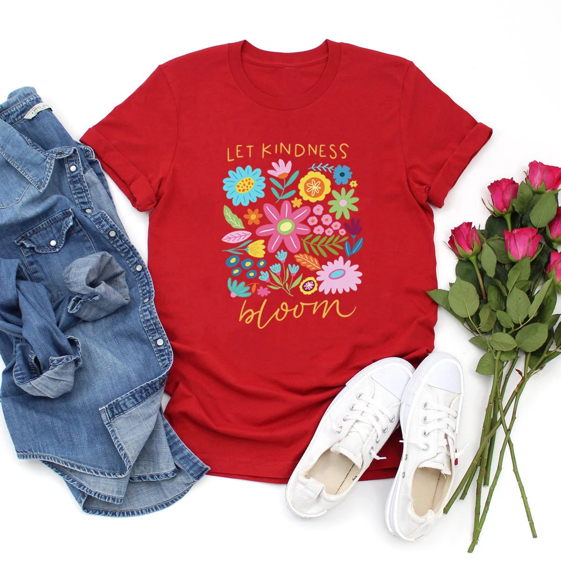 Let Kindness Bloom - Christian T-Shirt