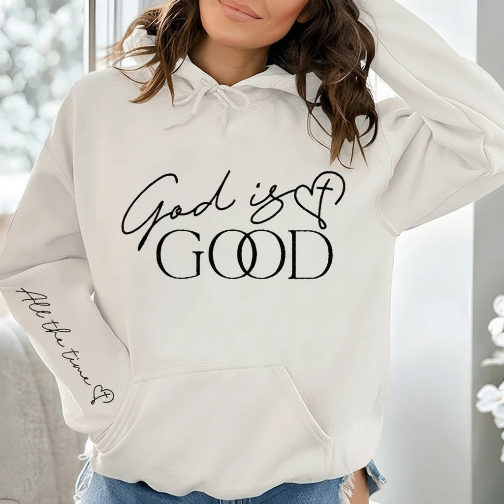 God Is Good - Boho Christian Hoodie