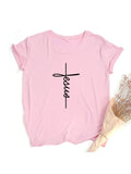 Faith Cross Jesus - Christian Tee