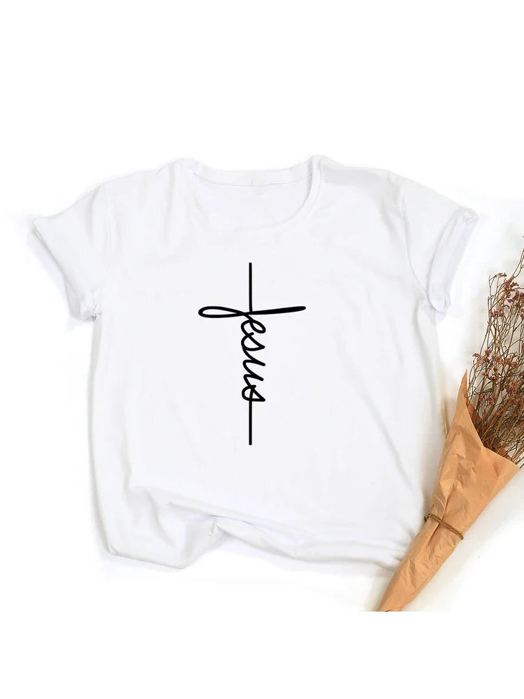 Faith Cross Jesus - Christian Tee