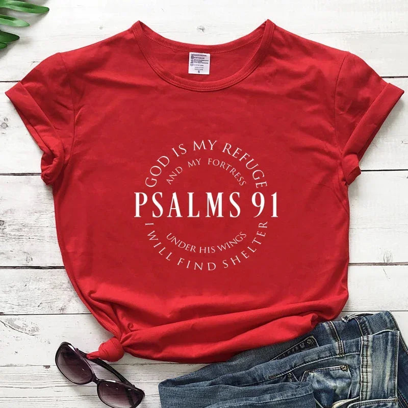 Psalm 91 - Christian Protection T-Shirt