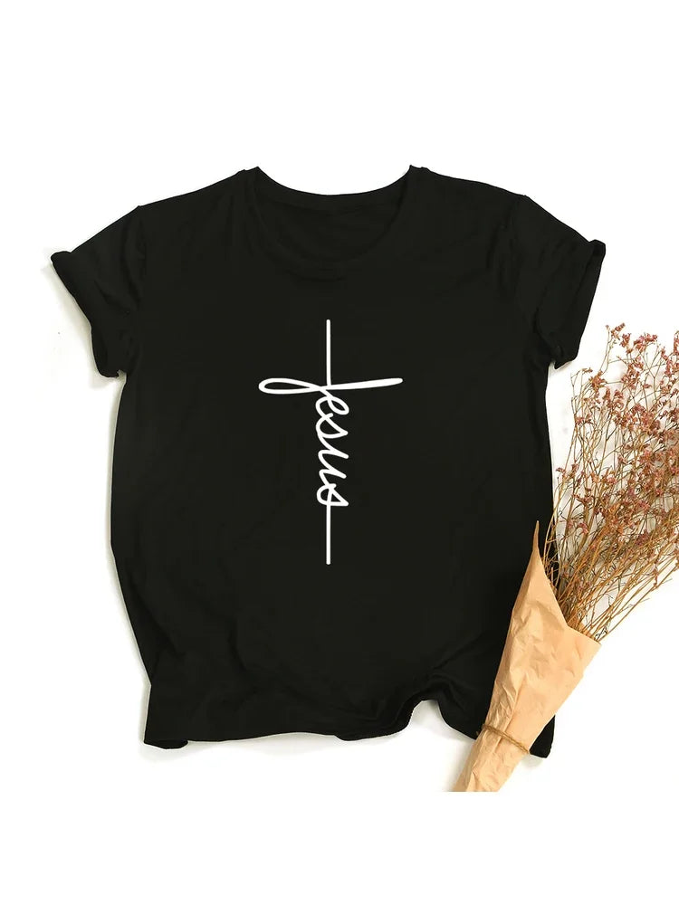 Faith Cross Jesus - Christian Tee