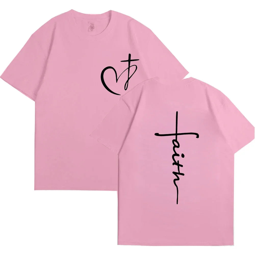 Heart Cross - Christian T-Shirt