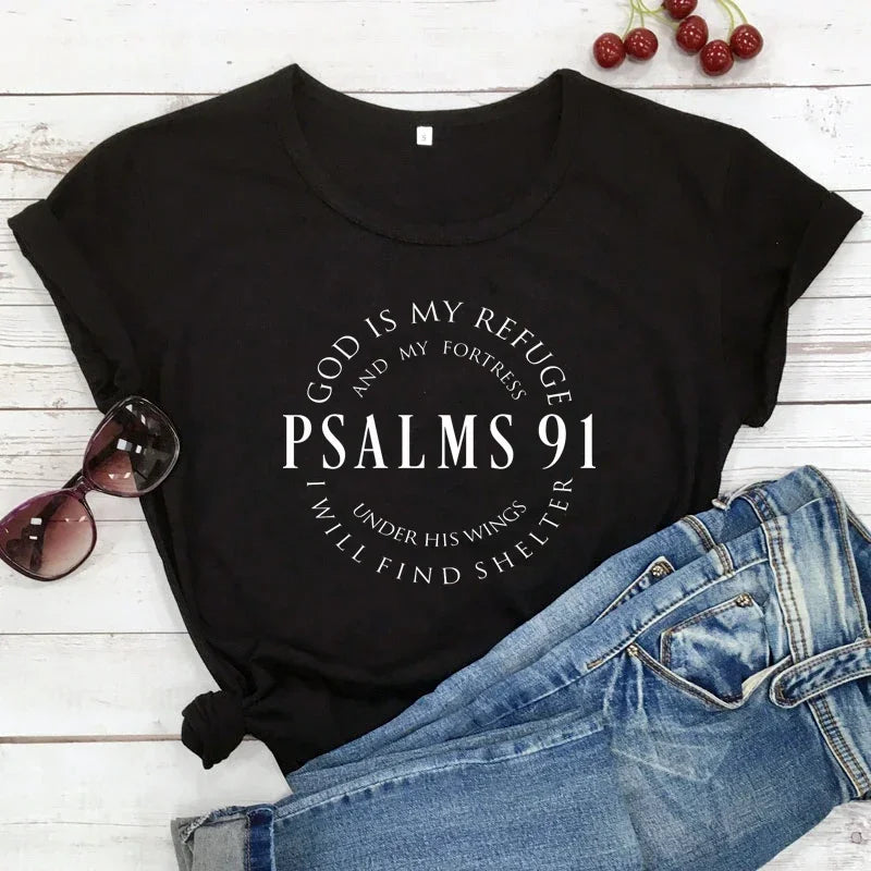 Psalm 91 - Christian Protection T-Shirt