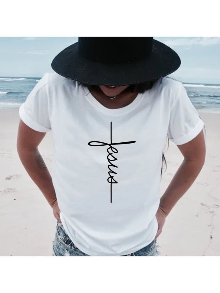 Faith Cross Jesus - Christian Tee