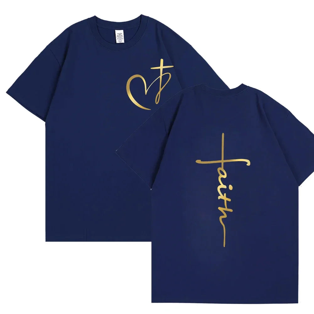 Heart Cross - Christian T-Shirt