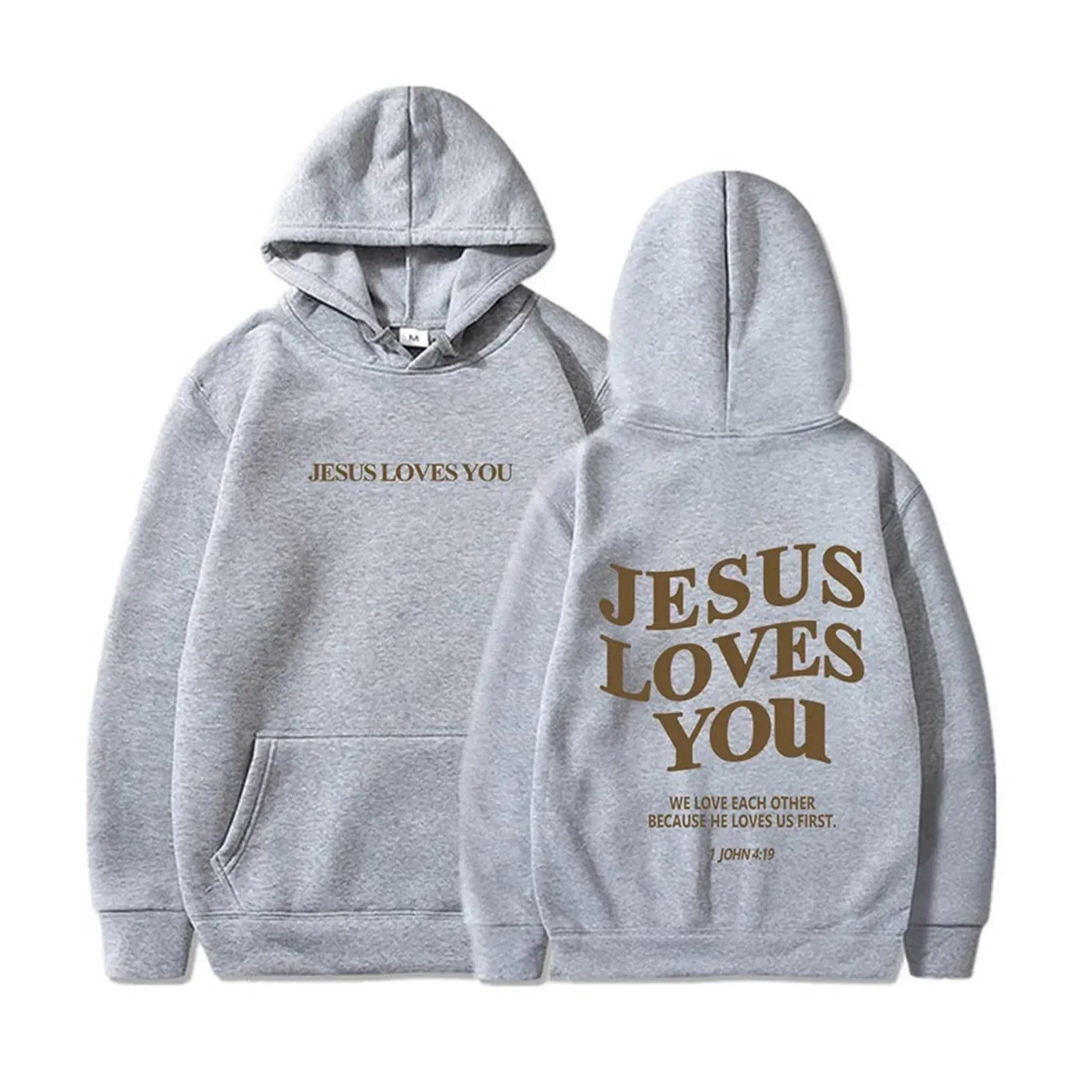 Jesus Loves You Print - Christian Hoodie