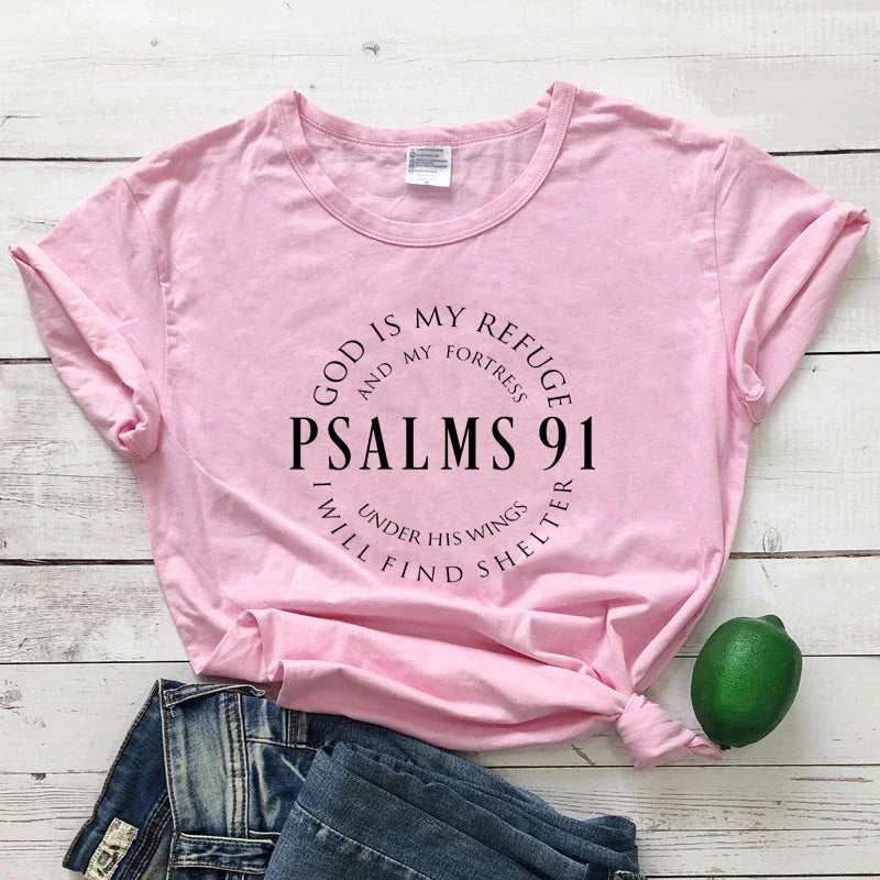 Psalm 91 - Christian Protection T-Shirt