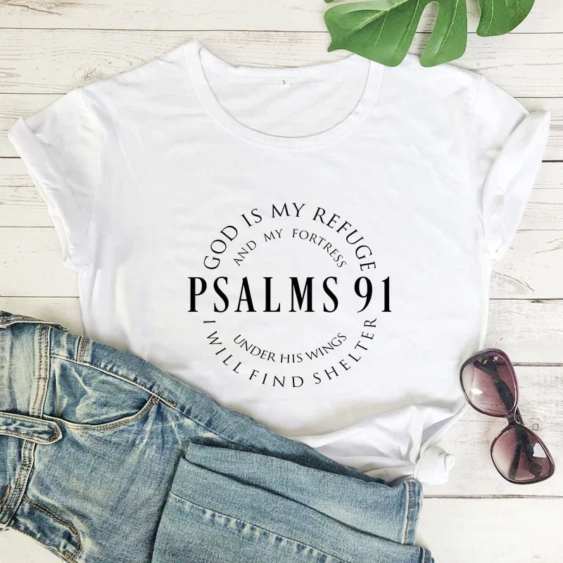 Psalm 91 - Christian Protection T-Shirt