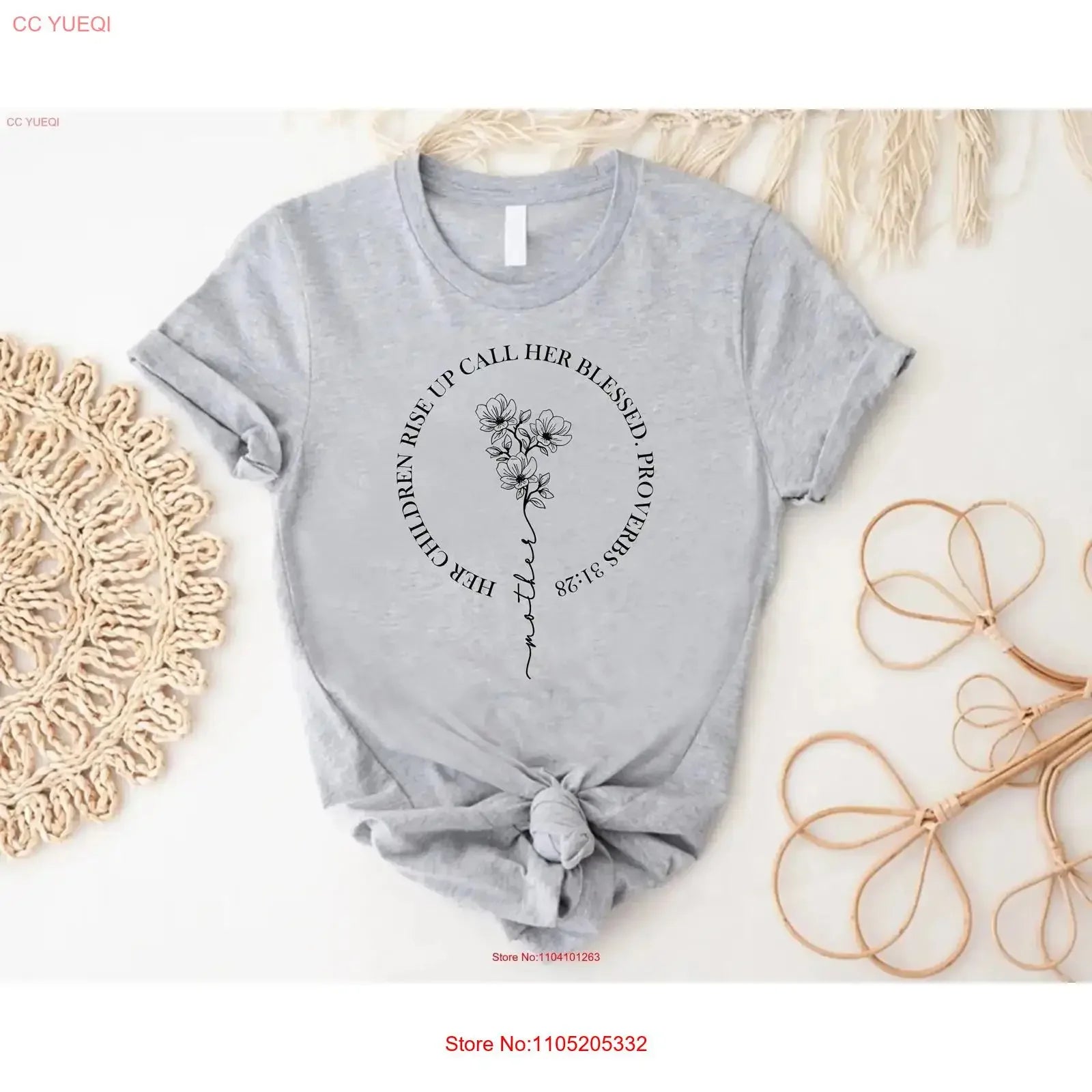 Floral Mom - Christian Mother's Day T-Shirt