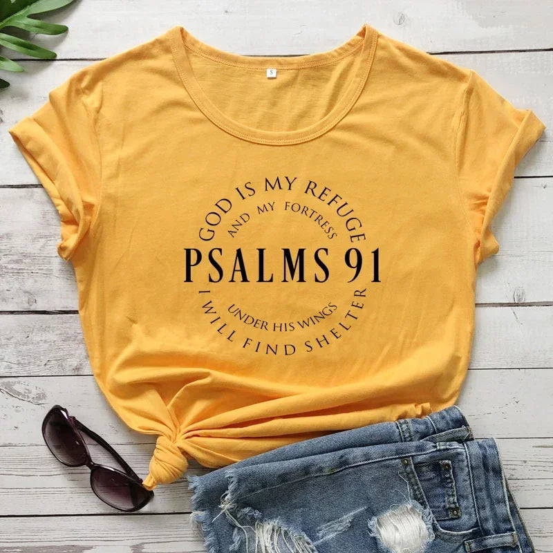 Psalm 91 - Christian Protection T-Shirt