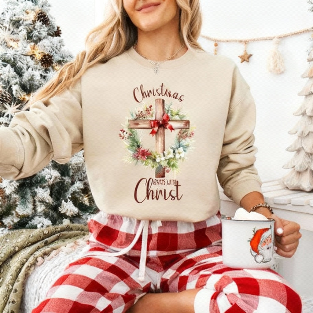 Xmas Begins with Christ - Christmas Hoodie