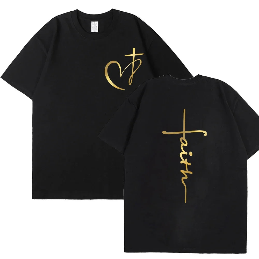 Heart Cross - Christian T-Shirt