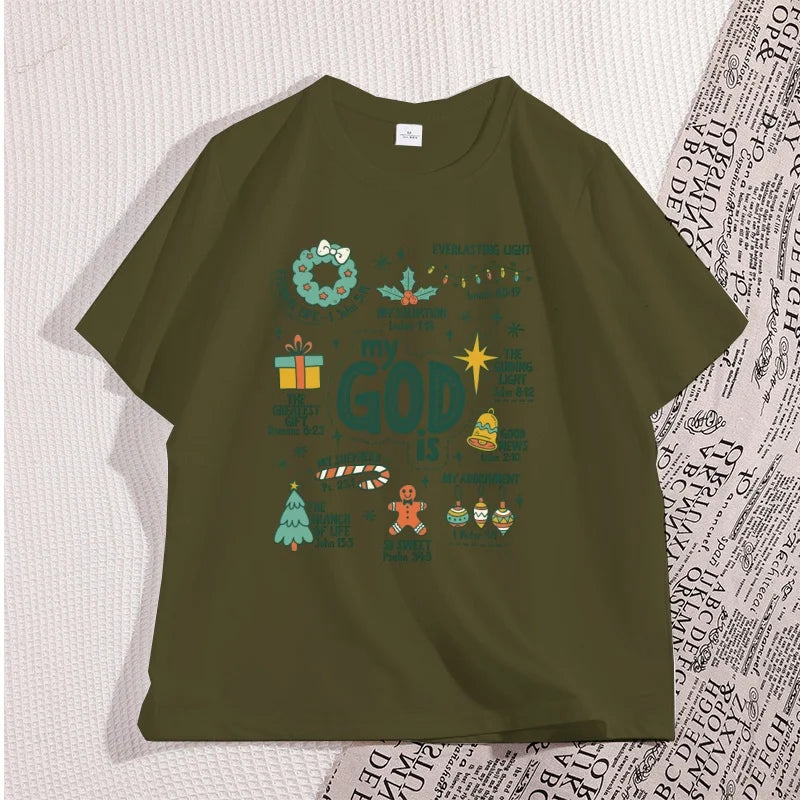 Retro Religious Christmas T-Shirt